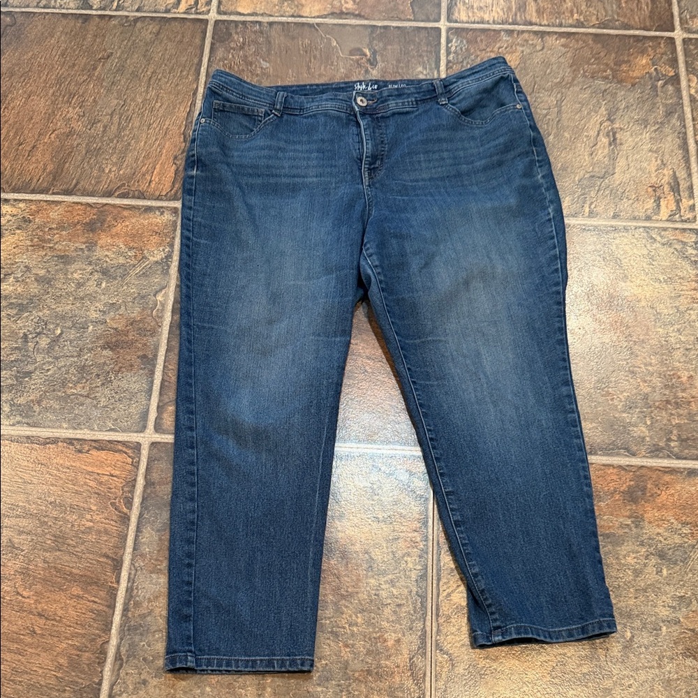 Style & Co. Dark Blue Ankle Jeans